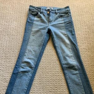 DL 1961 two toned ankle jeans